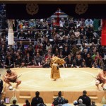 Most of sumo is like this - they have four minutes to drink honorific water, rub themselves down with honorific paper towels and throw honorific salt